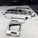 01-06 BMW E46 M3 Coupe Interior Armrests Trim Set Brushed Aluminum *Tab*