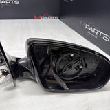 13-16 BMW F10 M5 RIGHT PASSENGER SIDE MIRROR NO CAMERA SAPPHIRE BLACK *DAMAGE