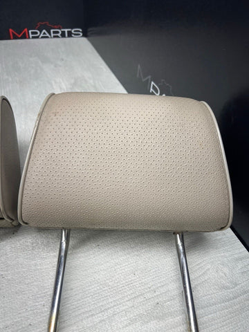 BMW E30 318 325 3 Series Headrests Head Rests Beige Driver and Passenger