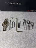 01-06 BMW E46 325 330 M3 Trunk Tool Tire Wrench Pliers Bracket Tow Hook OEM