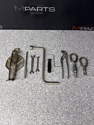 01-06 BMW E46 325 330 M3 Trunk Tool Tire Wrench Pliers Bracket Tow Hook OEM