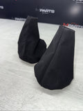 NEW 01-06 BMW E46 M3 Shift Knob Shifter & Parking Boots Suede Style Black