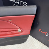 01-06 BMW E46 M3 FRONT RIGHT PASSENGER SIDE DOOR PANEL CARD IMOLA RED OEM