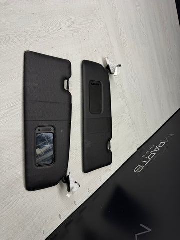 14-21 OEM BMW F22 F87 M235 M2 Interior Sun Visors Leather Black Pair Set