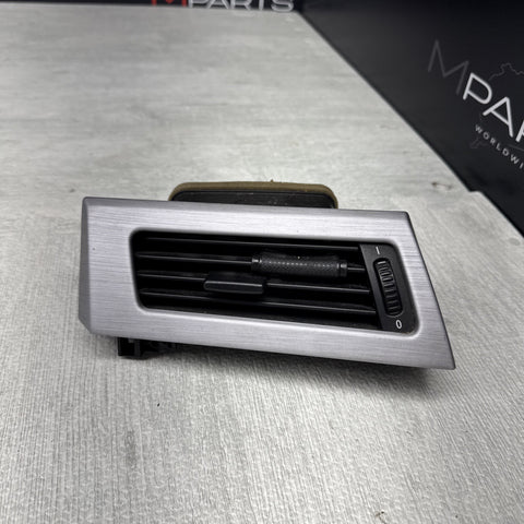 2006-2010 BMW E60 M5 Factory Dash Interior Trim Brushed Aluminum Left Vent