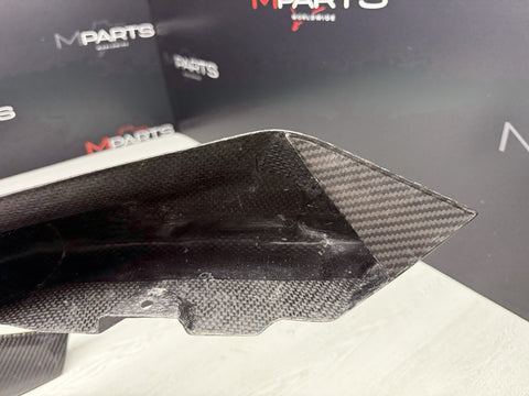 BMW 21-26 G80 G82 G83 M3 M4 Front Bumper Lower Molding Splitters Carbon Fiber