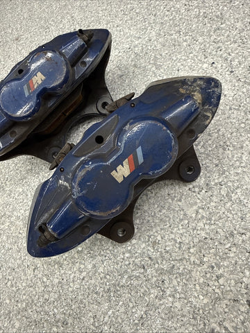 BMW 15-20 F80 F82 F83 M3 M4 Front Brake Calipers OEM Blue