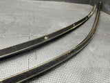 10-15 FERRARI 458 ITALIA ROOF GUTTER TRIMS MOULDINGS NERO DAYTONA 82275412