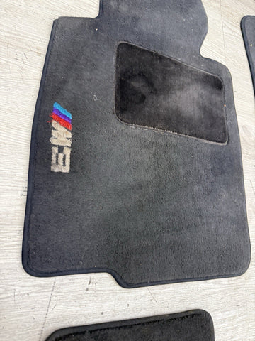 Genuine 01-06 BMW E46 M3 Convertible Carpets Floor Mats Black Front & Rear