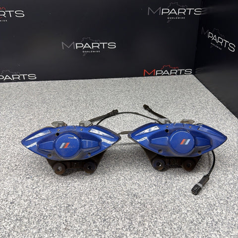 BMW 15-20 F80 F82 F83 M3 M4 Rear Brake Calipers OEM Blue