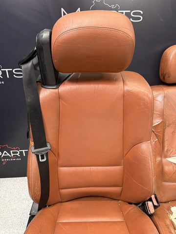 01-06 BMW E46 M3 Convertible Interior Front Heated Seats Cinnamon