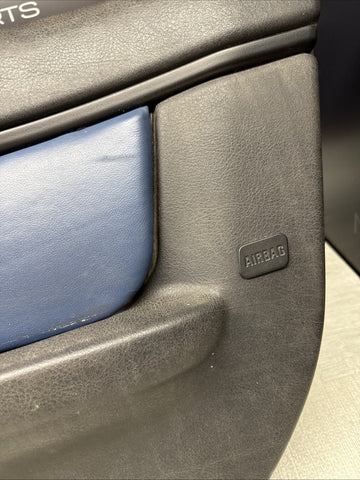 96-02 BMW Z3 M Z3M Front Passenger Right Door Card Panel Cover Trim Estoril Blue