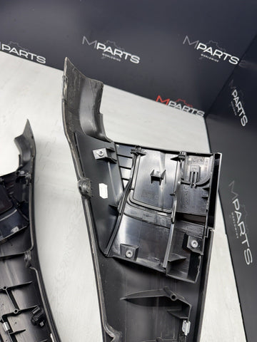 BMW 01-06 E46 325 330 M3 OEM Convertible Rear Top Lateral Trims Panels Black