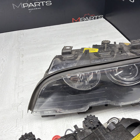 2001 BMW E46 M3 ORIGINAL Single Xenon Headlights Head Lights Corner Lights