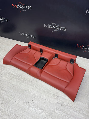 BMW F82 M4 Coupe 15-20 Rear Back Seats Cushion Sakhir Orange Leather Bench