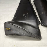 01-06 BMW E46 M3 Coupe Rear Seat Backrest Side Bolster Pair Black Napa OEM *Rip*