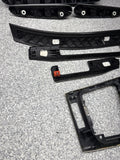 01-06 BMW E46 M3 Convertible Interior Armrests Trim Set Brushed Aluminum *1 Tab