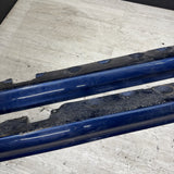 01-06 BMW E46 M3 Rocker Panel Side Skirts OEM Topaz Blue