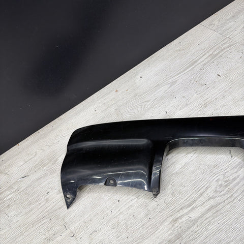 01-06 BMW E46 M3 Rear Bumper Lower Lip Diffuser Trim Panel OEM Jet Black *Crack*
