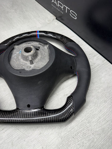 08-13 BMW E90 E92 E93 M3 OHC Carbon fiber Steering Wheel Tri Stitched Manual