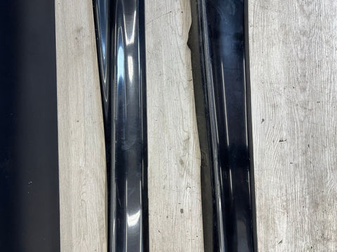 94-99 BMW E36 M3 COUPE SIDE SKIRTS ROCKER PANELS MOLDINGS COSMOS BLACK