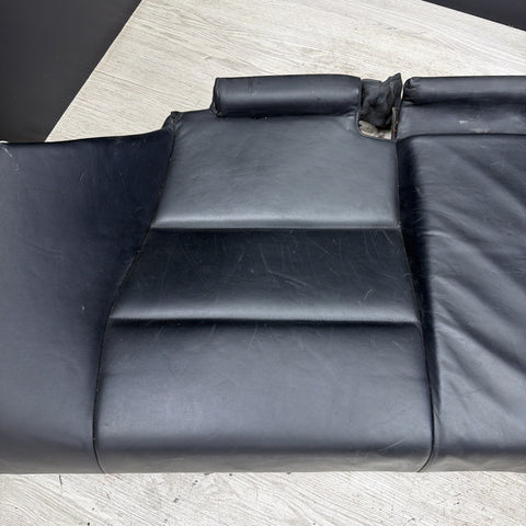 BMW E46 M3 01-06 Coupe Rear Seat Bottom Bench Black Napa Leather OEM *Notes*