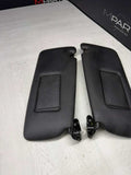 BMW 94-99 E36 M3 Black Sun Visors Sunvisors Pair OEM