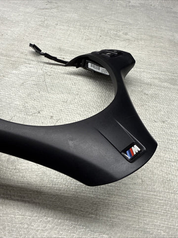 08-13 BMW E90 E92 E93 M3 Lower Steering Wheel Trim Cover Plate Black + Buttons
