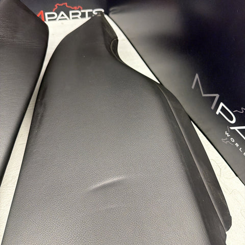 BMW F82 M4 Right Left Rear Black Merino Leather Seat Side Bolsters Pair
