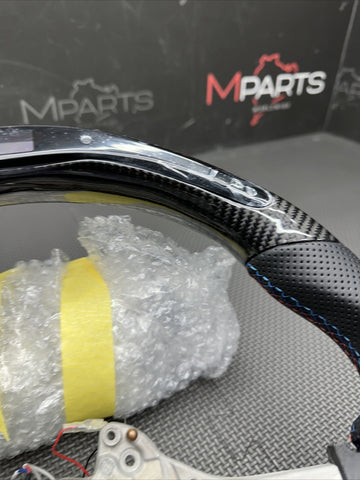 15-20 BMW F80 F82 F83 M3 M4 OHC Carbon fiber Steering Wheel Manual DCT Led