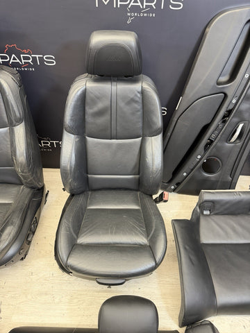 08-13 BMW E92 M3 Coupe Original Novillo Black Interior  Seats Complete Heated