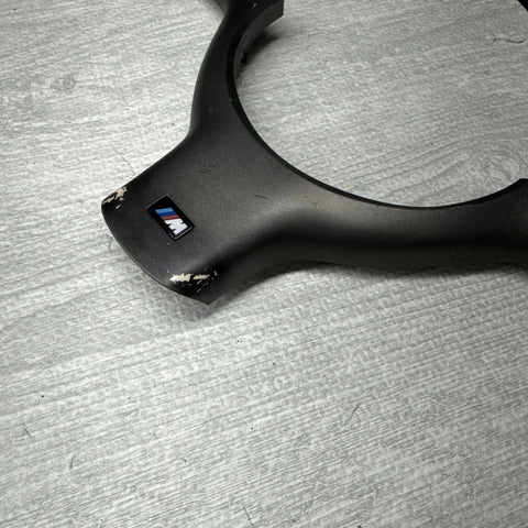 OEM 01-06 BMW E46 M3 Lower Steering Wheel Trim Cover Plate Titan Shadow Grey