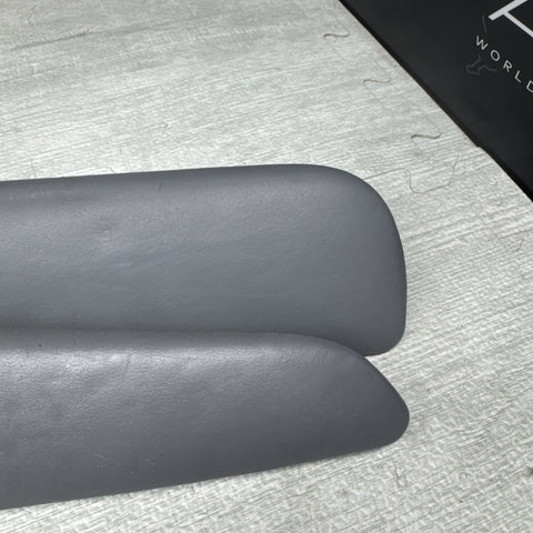 01-06 BMW E46 M3 Convertible Door Upper Arm Rest Armrest Pads Grey Gray *Notes*