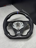 08-13 BMW E90 E92 E93 M3 OHC Carbon fiber Steering Wheel Tri Stitched Manual