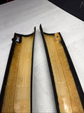 BMW E39 A PILLARS TRIM BLACK FRONT PAIR LEFT RIGHT OEM M5 *Broken*