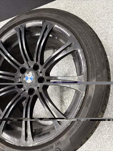 08-13 OEM BMW E90 E92 E93 M3 Rear 19” Wheel Rim Style 220M Black 19x9.5 ET23
