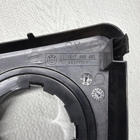 01-06 BMW E46 M3 Center Dome SMG Shift Plate Titan Shadow Grey