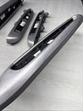 01-06 BMW E46 M3 Coupe Brushed Aluminum/Grey Door Trims Armrests Front & Rear