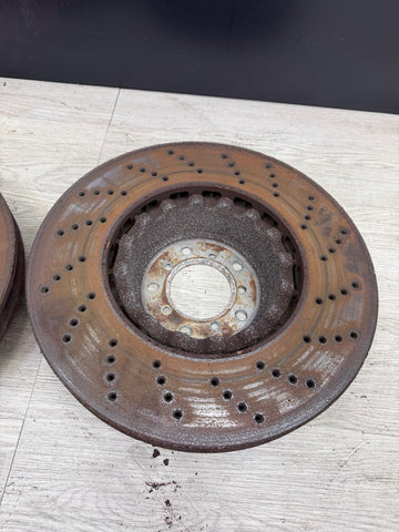 OEM 06-10 BMW E60 E63 E64 M5 M6 FRONT BRAKES DISCS ROTORS