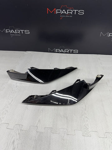 OEM BMW 21-26 G80 G82 G83 M3 M4 Front Bumper Lower Molding Splitters Gloss Black