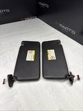 1999-2003 BMW M5 E39 Sun Visor Black Nappa Leather Stitched Left & Right SET