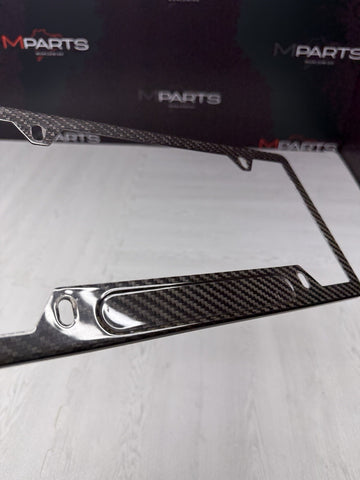 LICENSE PLATE FRAME BRACKET MOUNT HOLDER REAL CARBON FIBER