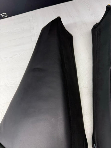 01-06 BMW E46 M3 Coupe Rear Seat Backrest Side Bolster Pair Black Napa OEM