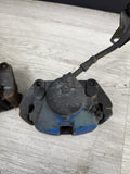 01-06 E46 M3 Front Brake Calipers Left Right Pair Set Blue