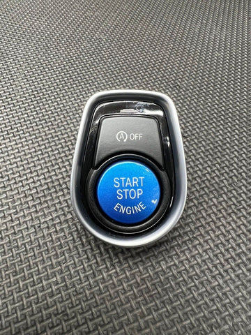 OEM BMW F22 F30 F80 F32 F36 M3 M4 Auto Start Stop Ignition Button Switch Blue