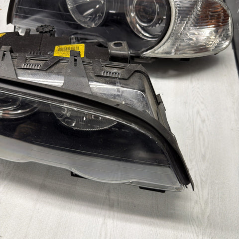 2001 BMW E46 M3 ORIGINAL Single Xenon Headlights Head Lights Corner Lights