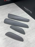 01-06 BMW E46 M3 Convertible Door Upper Arm Rest Armrest Pads Grey Gray