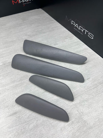 01-06 BMW E46 M3 Convertible Door Upper Arm Rest Armrest Pads Grey Gray