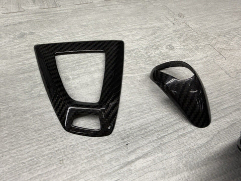 Carbon Fiber DCT Gear Shifter Trim & Mirror Covers 15-20 BMW F80 F82 F83 M3 M4