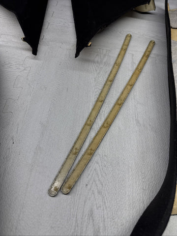 01-06 BMW E46 M3 Coupe Front A B C Pillars Black Original OEM Set *Peeling